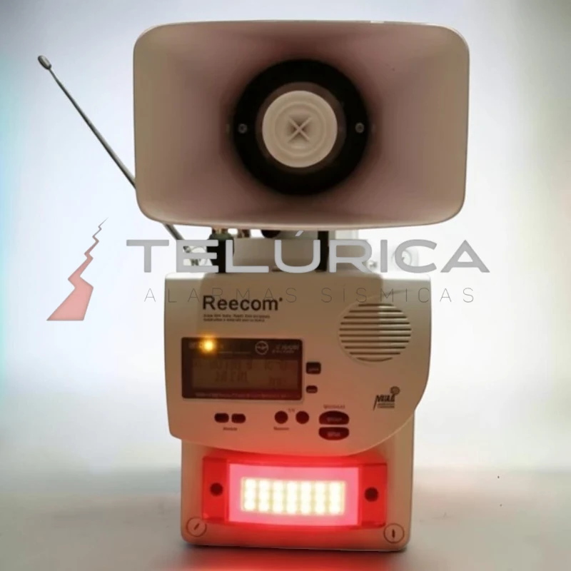 Módulo de Alarma Sísmica TLM-A01 Reecom vista frontal