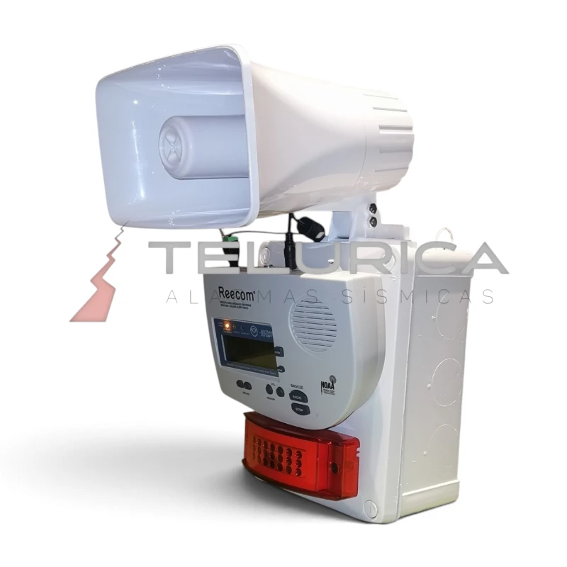 Módulo de Alarma Sísmica TLM-A01 Reecom vista lateral derecha