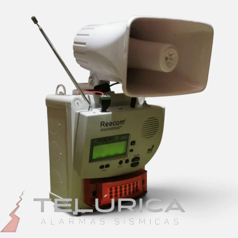 Módulo de Alarma Sísmica TLM-C01 Reecom vista lateral izquierda