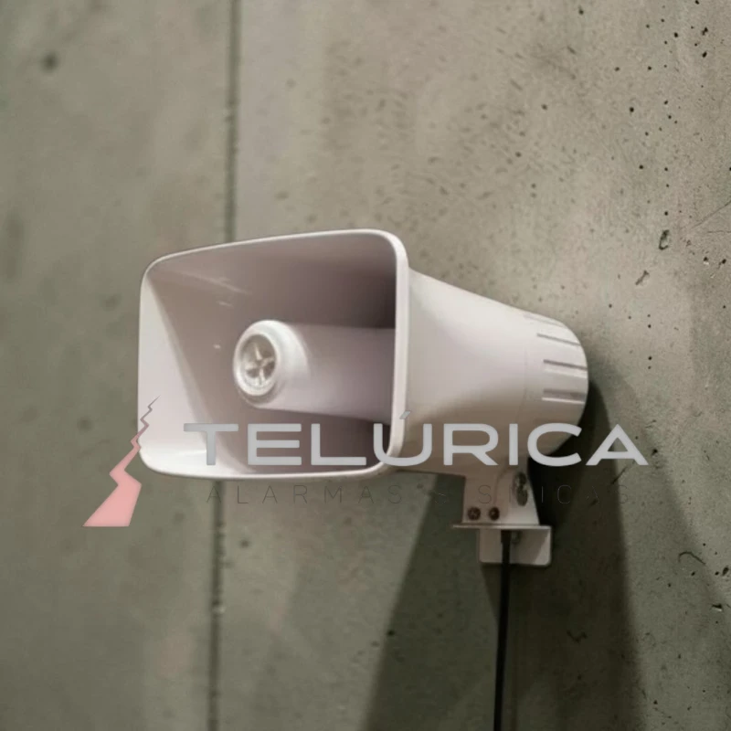Altavoz de Alertamiento Sísmico TLP-01 vista lateral